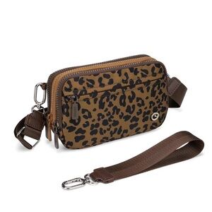 Stylish Brown Leopard Print Women’s Bag